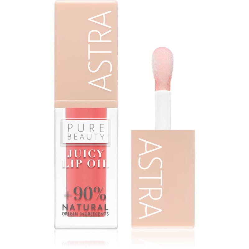 Astra Make-up Pure Beauty Juicy Lip Oil Voedende Lipgloss Tint 01 Peach 5 ml