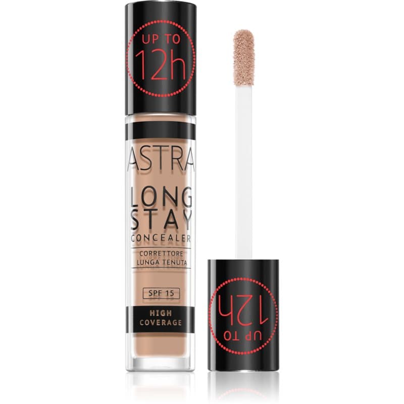 Astra Make-up Long Stay concealer met een hoge dekking SPF 15 Tint 4,5W Peach 4,5 ml