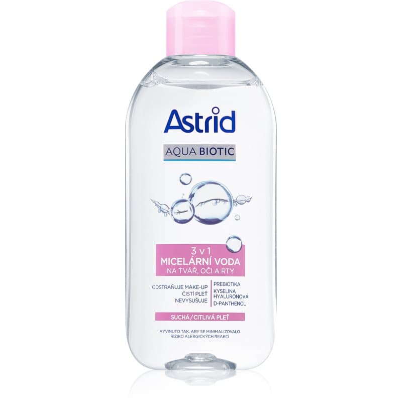 Astrid Aqua Biotic Micellair Water 3in1 voor Droge en Gevoelige Huid 400 ml