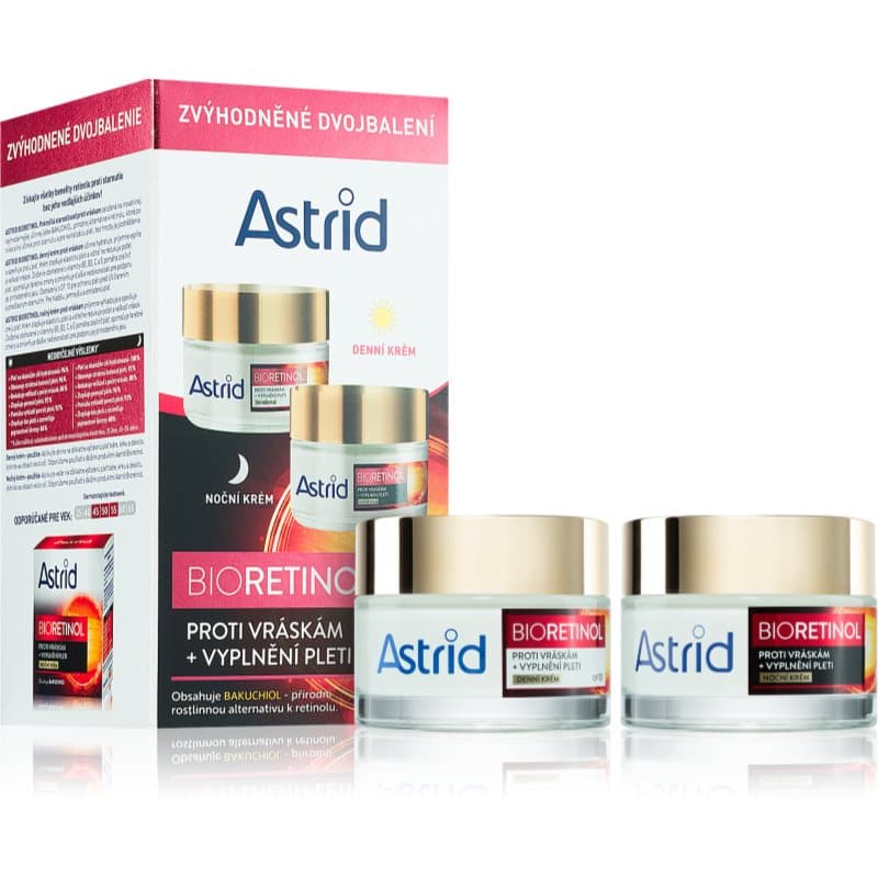 Astrid Bioretinol Gift Set tegen Rimpels voor Vrouwen 2x50 ml