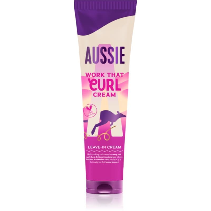 Aussie Bouncy Curls Work That Curl Leave-In Crème Voor Golvend en Krullend Haar 160 ml