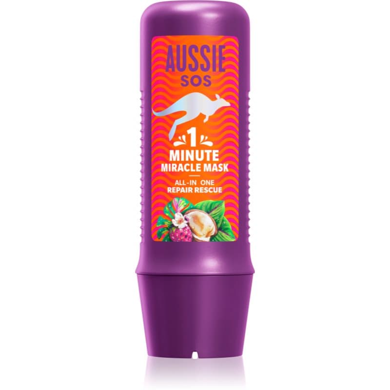 Aussie 1 Minute Miracle Repair Rescue intensief voedend masker voor Droog en Beschadigd Haar 250 ml