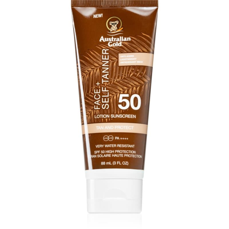 Australian Gold Face + Self Tanner Zelfbruinende Gezichtscrème SPF 50 88 ml