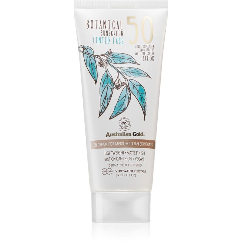 Australian Gold Botanical Tinted Face Getinte Beschermingscrème SPF 50 Medium 88 ml