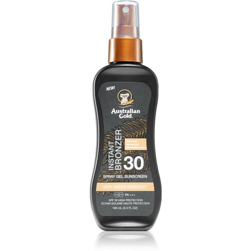 Australian Gold Instant Bronzer Beschermende Verzorging tegen Zonnestraling  met Bronzer SPF 30 100 ml