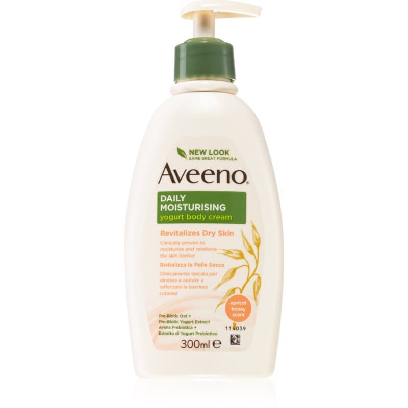 Aveeno Daily Moisturising Yoghurt body cream Voedende Body Milk Apricot & Yoghurt 300 ml