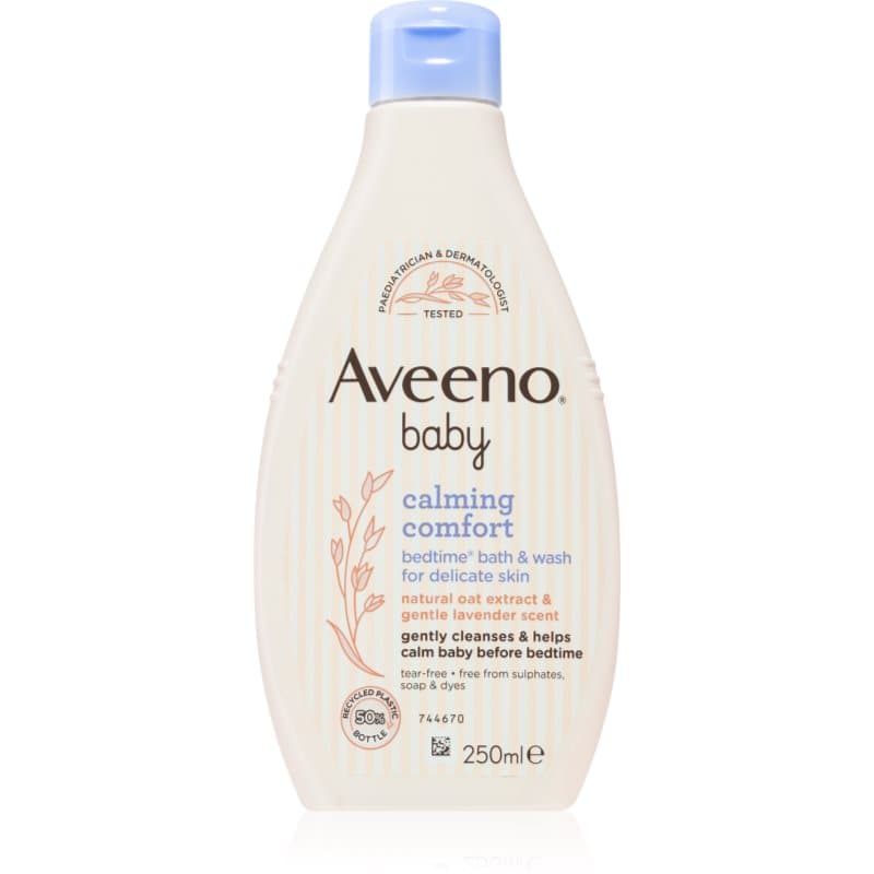 Aveeno Baby Calming Comfort Wasgel voor goede nachtrust voor Baby Huidje 250 ml