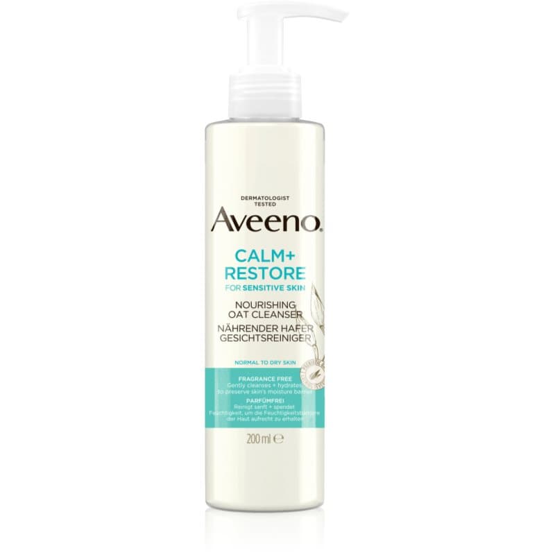 Aveeno Calm + Restore Gezichtsreinigend Gel voor Gevoelige Huid 200 ml