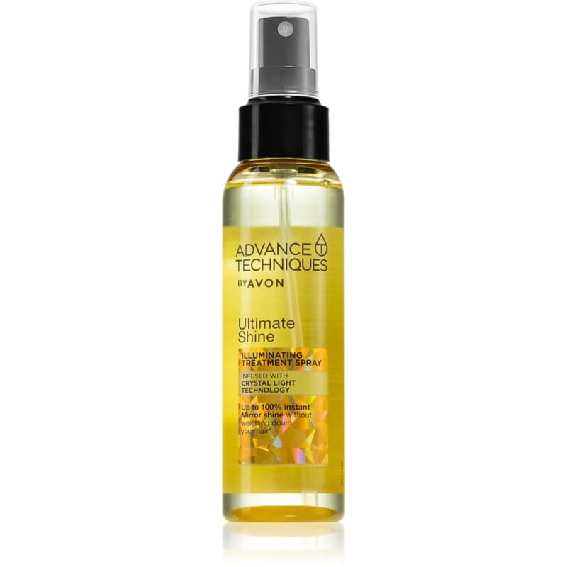 Avon Advance Techniques Ultimate Shine Fixatie Spray  voor Glanzend en Zacht Haar 100 ml