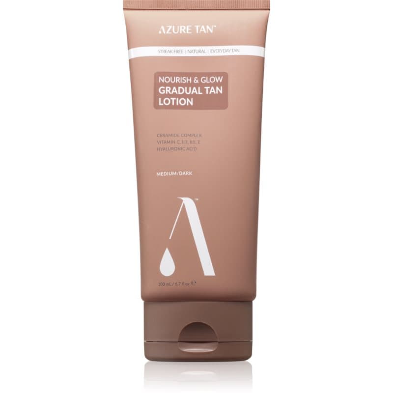 Azure Tan Nourish & Glow Zelfbruinende Crème voor het Lichaam Tint Medium/Dark 200 ml