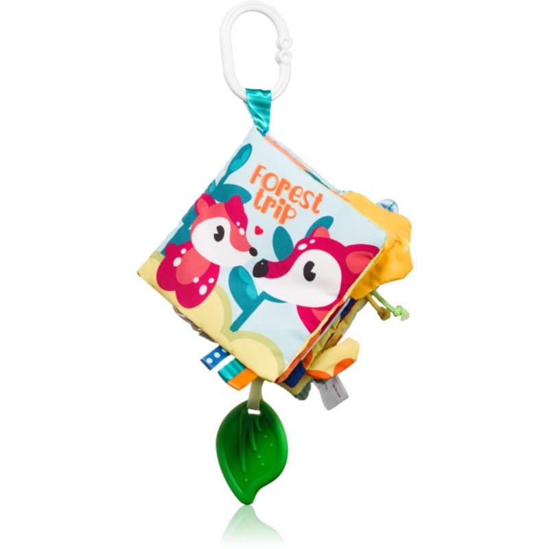 BabyOno Have Fun Sensory Book educatief boekje met contrasterende kleuren met bijtring Forest Trip 1 st