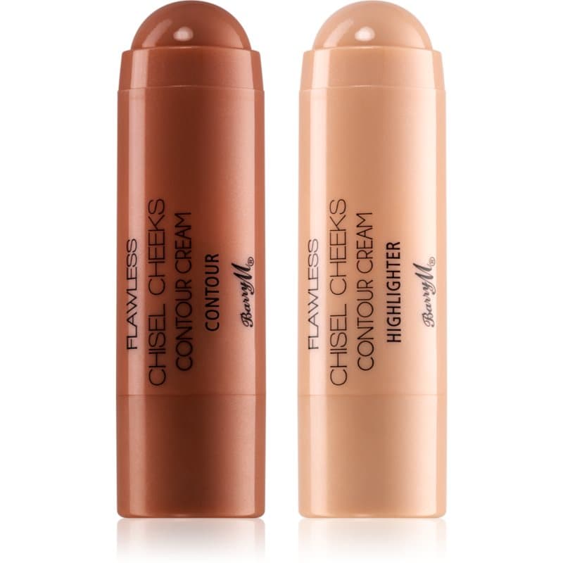 Barry M Chisel Cheeks crèmige bronzer en highlighter in Stick duo balení 2x5 g