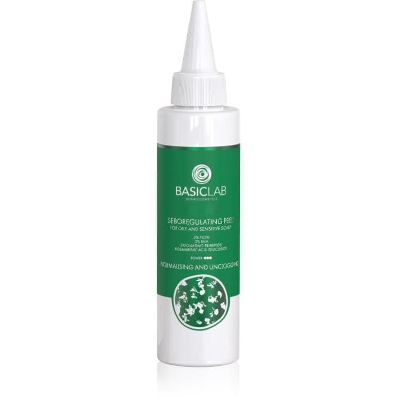 BasicLab Dermocosmetics Trichologis exfoliërend peeling serum voor Vette Hoofdhuid 150 ml