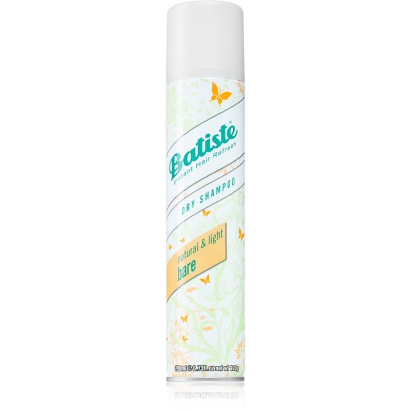 Batiste Natural & Light Bare Droog Shampoo voor Absorbatie van Overtollig Vetaanmaak en voor Fris Haar 200 ml