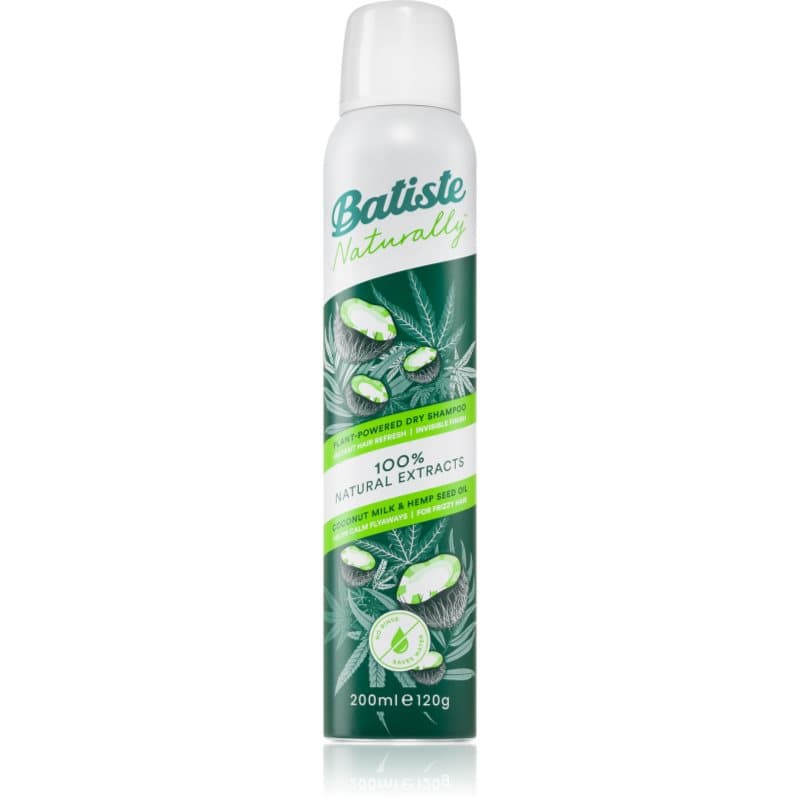 Batiste Naturally Coconut & Hemp Droog Shampoo voor Absorbatie van Overtollig Vetaanmaak en voor Fris Haar 200 ml