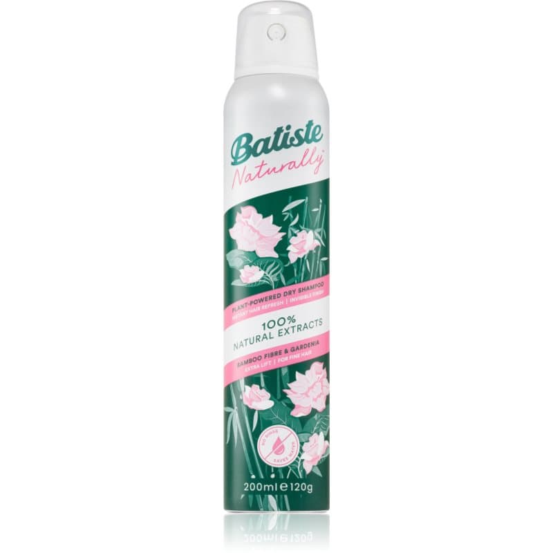 Batiste Naturally Bamboo & Gardenia Droog Shampoo voor Absorbatie van Overtollig Vetaanmaak en voor Fris Haar 200 ml