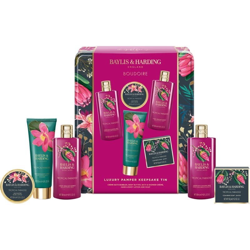 Baylis & Harding Boudoire Tropical Paradise Gift Set metalen doos