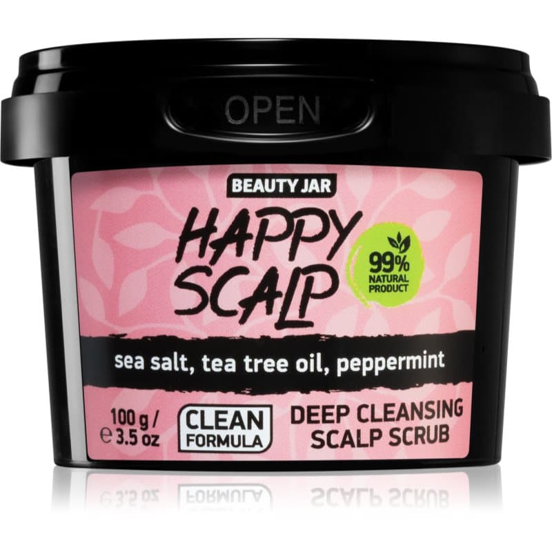 Beauty Jar Happy Scalp Reinigingspeeling voor Vette Hoofdhuid 100 gr