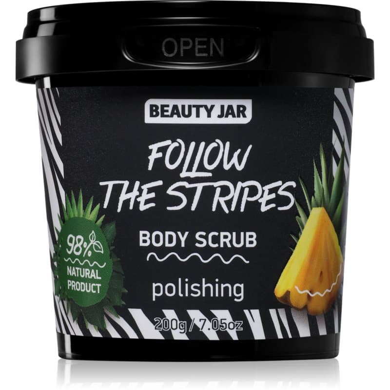 Beauty Jar Follow The Stripes Body scrub met Kokosolie 200 g