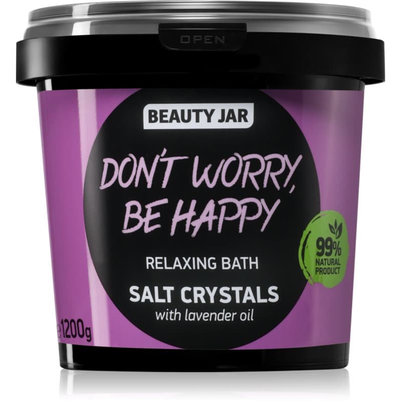 Beauty Jar Don't Worry, Be Happy Ontspannende Badzout met Lavendel Geur 1.2 kg