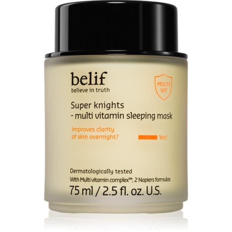 belif Super Knights Multi Vitamin Mask Intensieve Masker voor Snel Herstel van Droge en Gedehydrateerde Huid voor alle huidtypen 75 ml