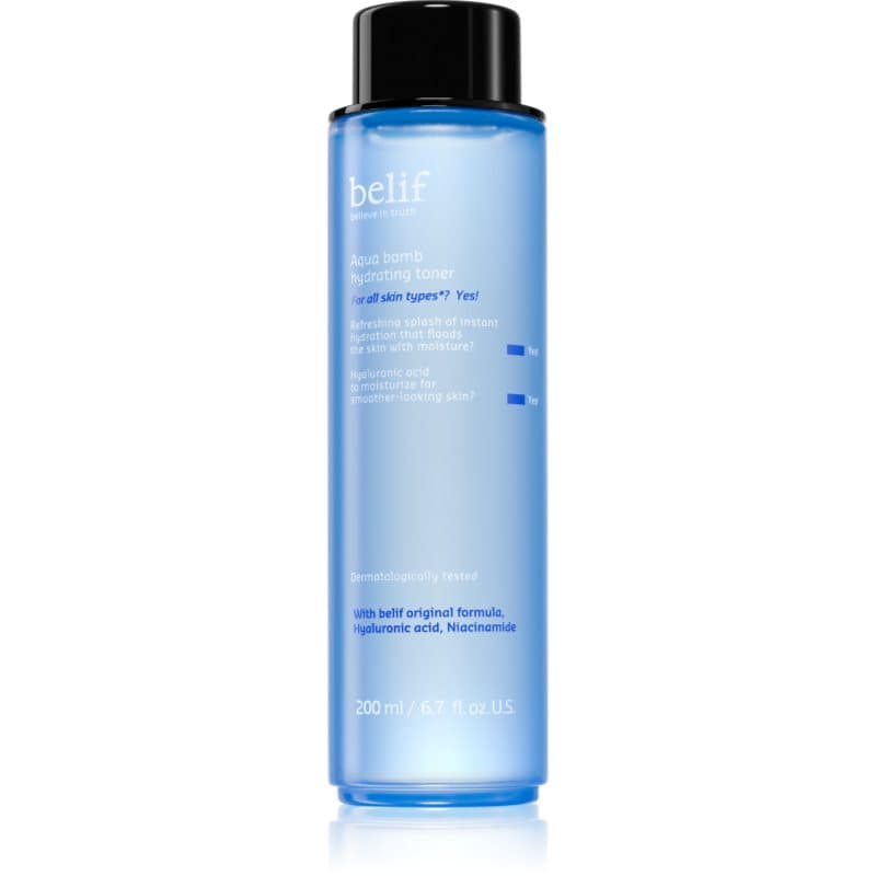 belif Aqua Bomb Hydrating Toner Verfrissende Hydraterende Tonic met kalmerend effect 200 ml