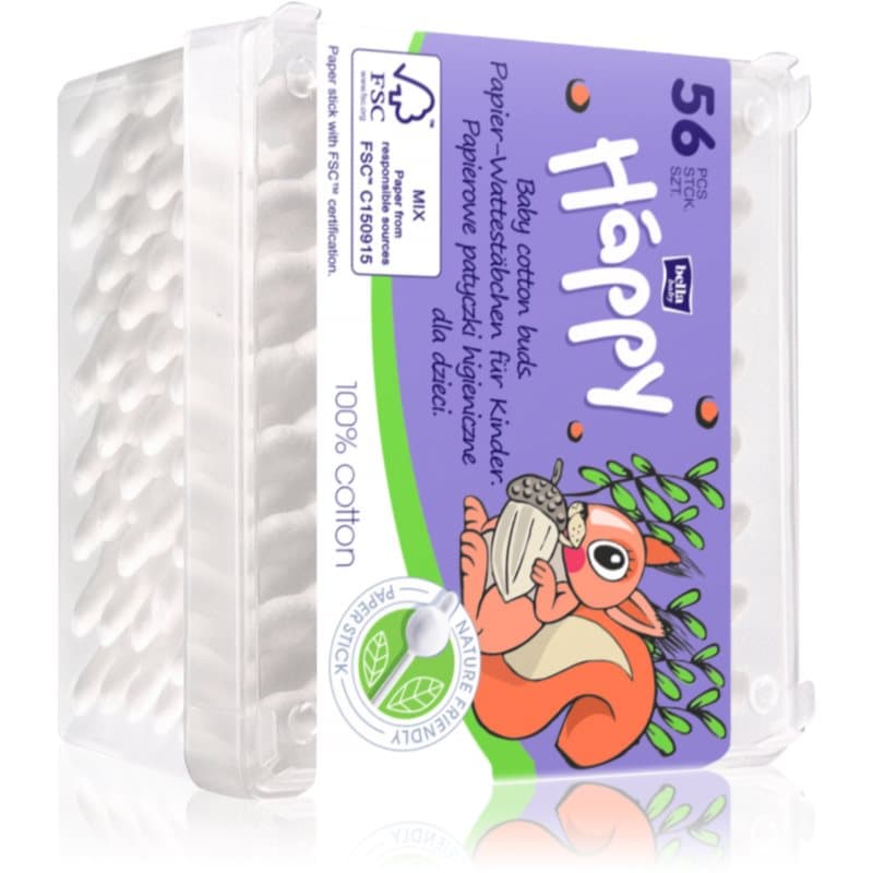 BELLA Baby Happy 100% cotton wattenstaafjes voor Kinderen 56 st