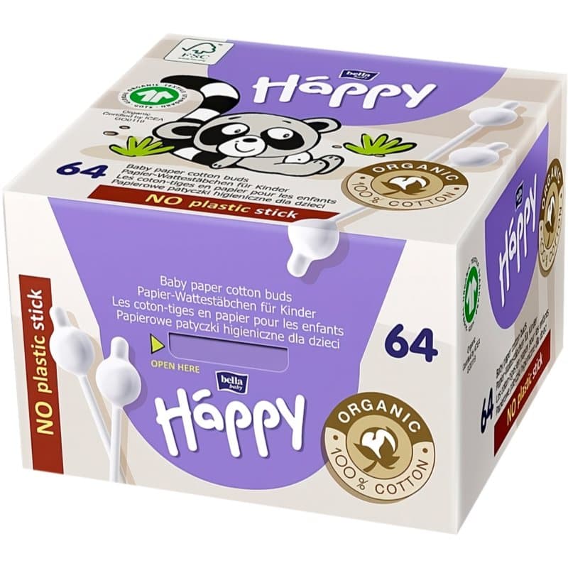 BELLA Baby Happy 100% cotton wattenstaafjes voor Kinderen 64 st