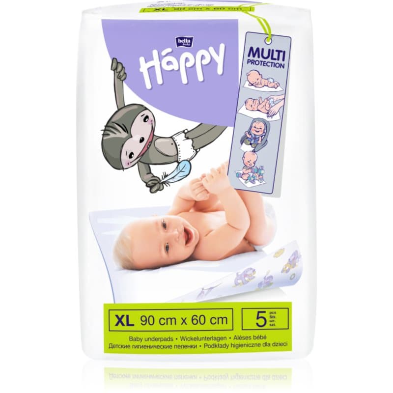 BELLA Baby Happy Baby Underpads wegwerpverschoningsmatjes 90x60 cm 5 st