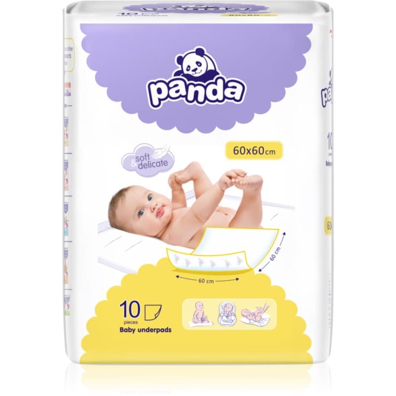 BELLA Baby Happy Panda wegwerpverschoningsmatjes 60x60cm 10 st