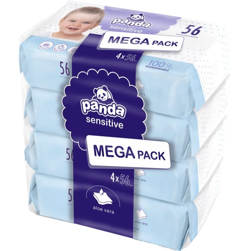 BELLA Baby Happy Panda vochtige doekjes voor kinderen 4x56 st