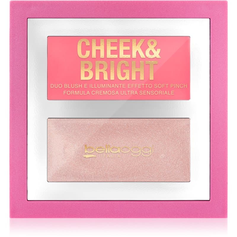 bellaoggi Cheek & Bright Blush met Verhelder Tint Pink Shy 5 g