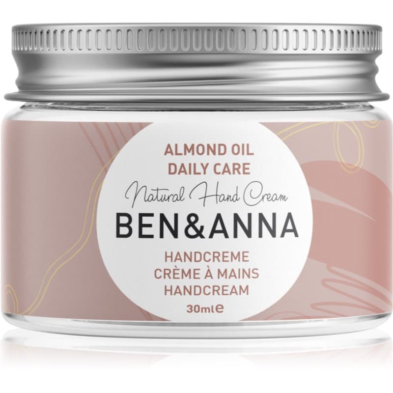 BEN&ANNA Natural Hand Cream Daily Care Handcrème met Amandelolie 30 ml
