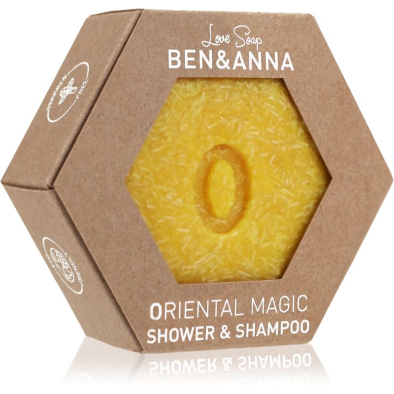 BEN&ANNA Love Soap Shower & Shampoo vaste shampoo en douchegel 2 in 1 Oriental Magic 60 gr