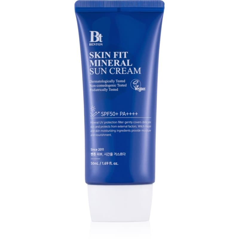 Benton Skin Fit Mineral Mineralen Zonnefluid voor het Gezicht SPF 50+ 50 ml