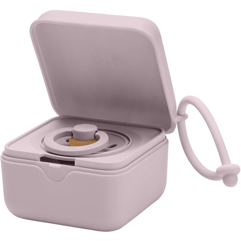 BIBS Dummy Case fopspeendoosje Dusky Lilac 1 st
