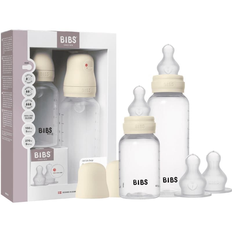 BIBS Anti-Colic Baby Bottle Set oorbellen met siliconen speen