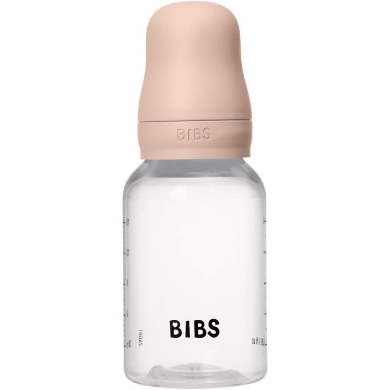 BIBS Anti-Colic Baby Bottle Latex oorbellen met caoutchouc speen Blush 150 ml