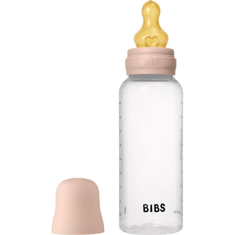BIBS Anti-Colic Baby Bottle Latex oorbellen met caoutchouc speen Blush 270 ml