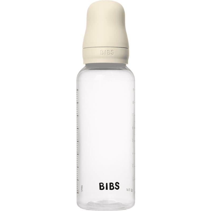 BIBS Anti-Colic Baby Bottle Latex oorbellen met caoutchouc speen Ivory 270 ml
