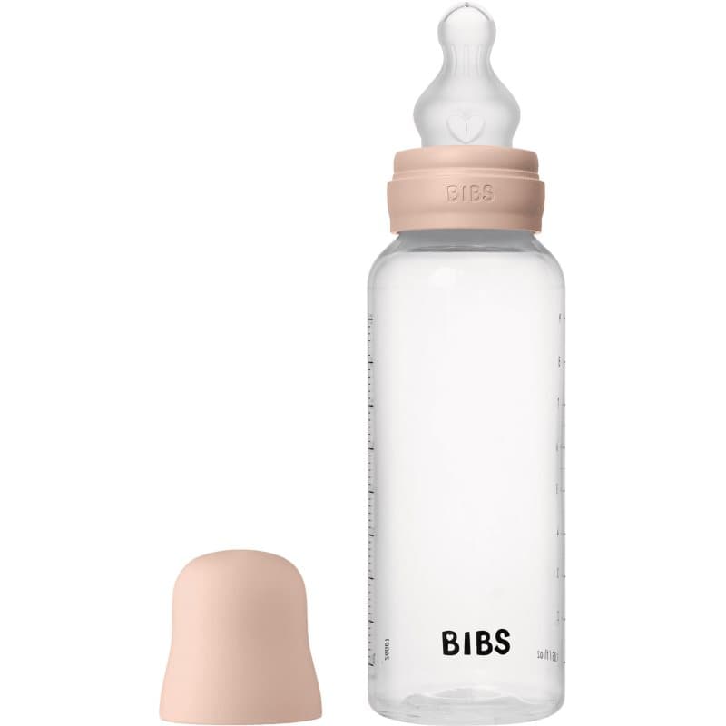 BIBS Anti-Colic Baby Bottle Silicone oorbellen met siliconen speen Blush 270 ml