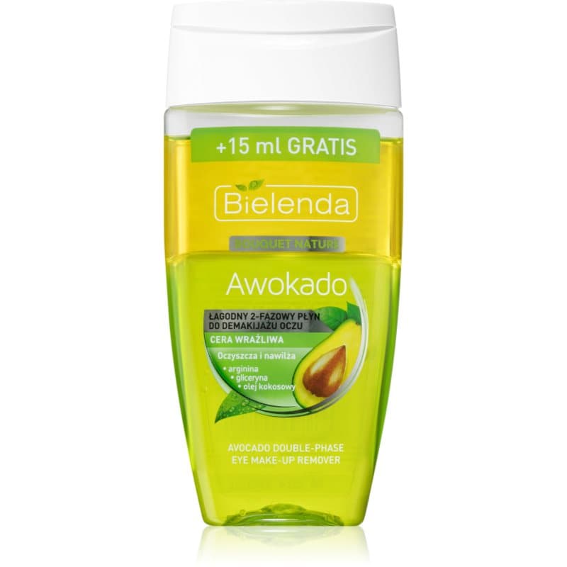 Bielenda Avocado Milde 2-Fasen Make-up Reiniger  voor Gevoelige Ogen 140 ml