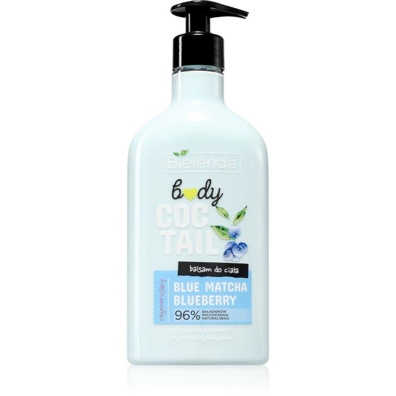 Bielenda Body Coctail Blue Matcha + Blueberry Herstellende Body Melk voor Voeding en Hydratatie 400 ml