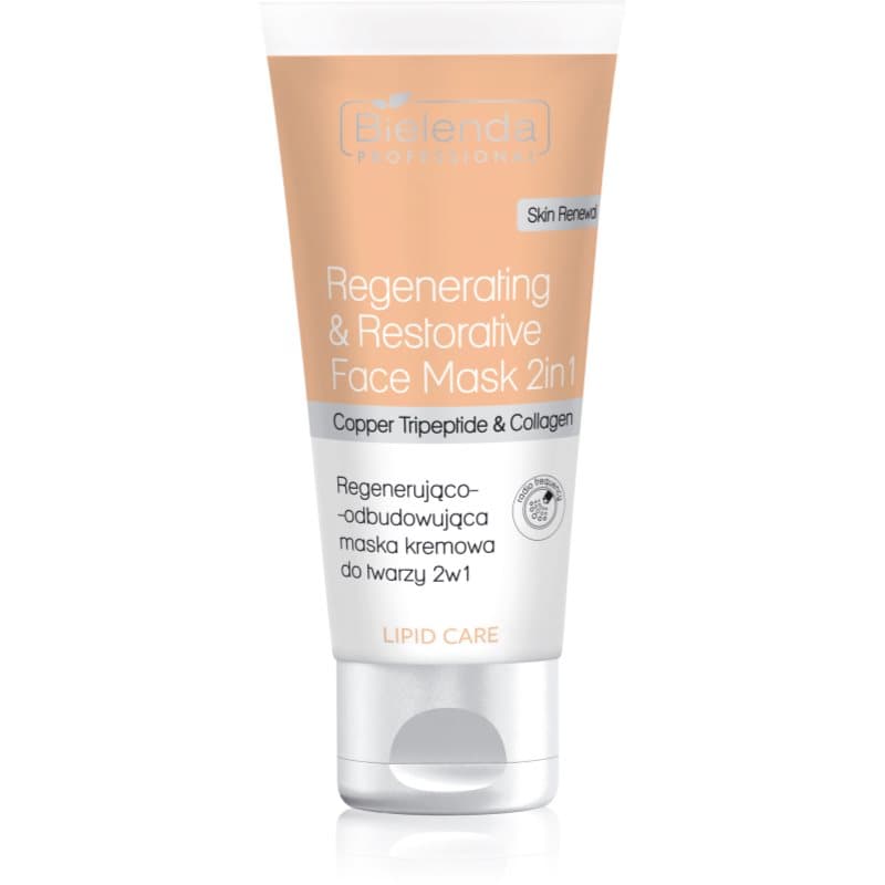 Bielenda Professional Lipid Care Regenerating & Restorative Face Mask 2in1 Herstellende Gezichtsmasker met Collageen 150 ml