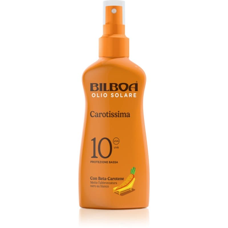 Bilboa Carotissima Olio Zonnebrandolie Spray met Betacaroteen SPF 10 200 ml