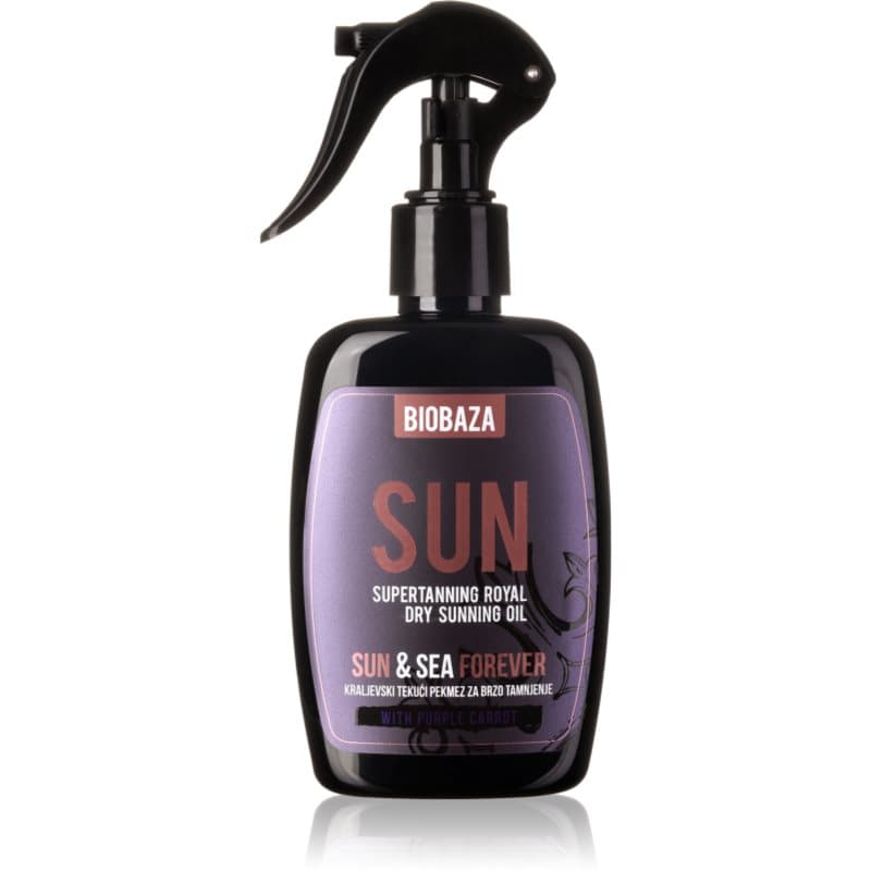 BIOBAZA Sun Droge Olie voor Ondersteuning van Bruining 250 ml