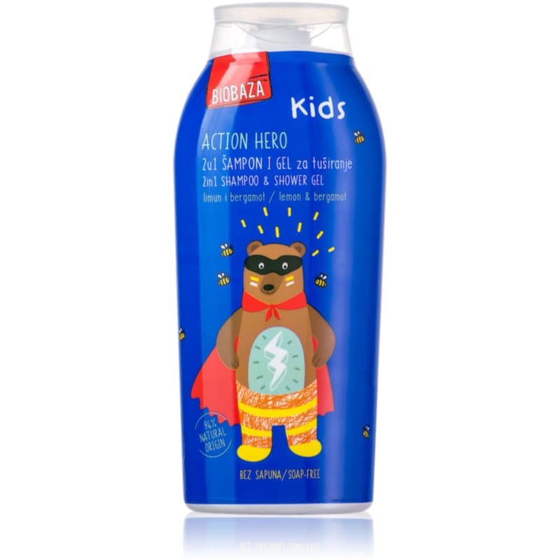BIOBAZA Action Hero Douchegel voor Lichaam en Haar voor Kinderen 250 ml