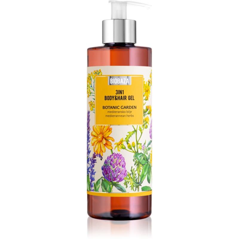 BIOBAZA 3in1 Body&Hair Gel Botanic Garden Shampoo, Conditioner en Douchegel 3in1 400 ml