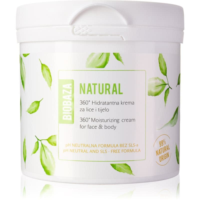 BIOBAZA Natural Hydraterende Crème voor Gezicht en Lichaam 500 ml