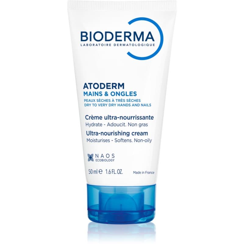 Bioderma Atoderm Cream Hand & Nails Handcrème voor Zeer Droge Gevoelige en Atopische Huid 50 ml
